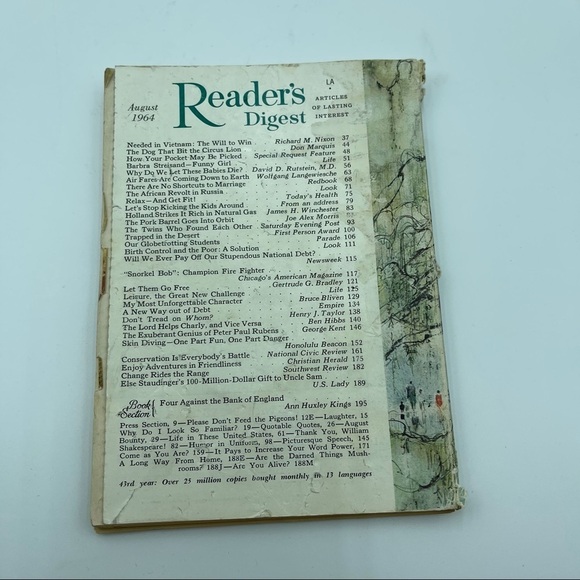 Reader's Digest August 1964 Issue - Picture 8 of 9